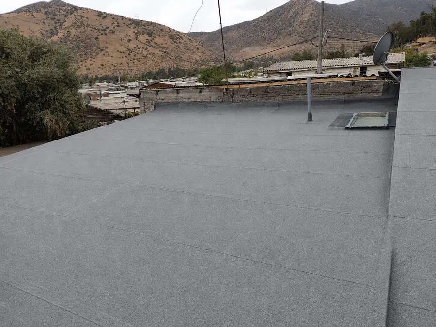 Cubierta terminada con membrana asfáltica mineral